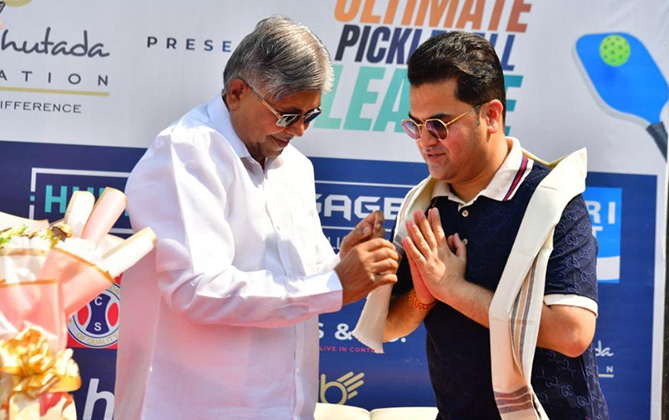 Hon. Chandrakant Patil Inaugurates Ultimate Pickleball League Presented by the Abhay Bhutada Foundation